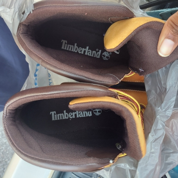 Timberland Wedge Heel Boots Leather Sz 10m - Picture 9 of 16
